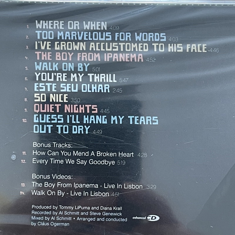 CD ซีดีเพลง แผ่นเพลง Diana Krall : Quiet Nightsแผ่นแท้ ใหม่ ซีล