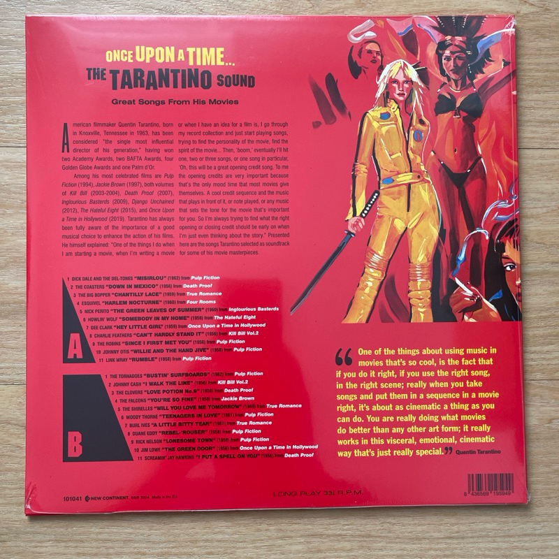 แผ่นเสียง Once Upon A Time: The Tarantino Sound / Various - Limited 180-Gram Vinyl มือหนึ่ง ซีล