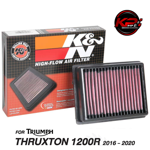 กรองอากาศ K&N สำหรับ TRIUMPH THRUXTON 1200R (16-20) (TB 1216)