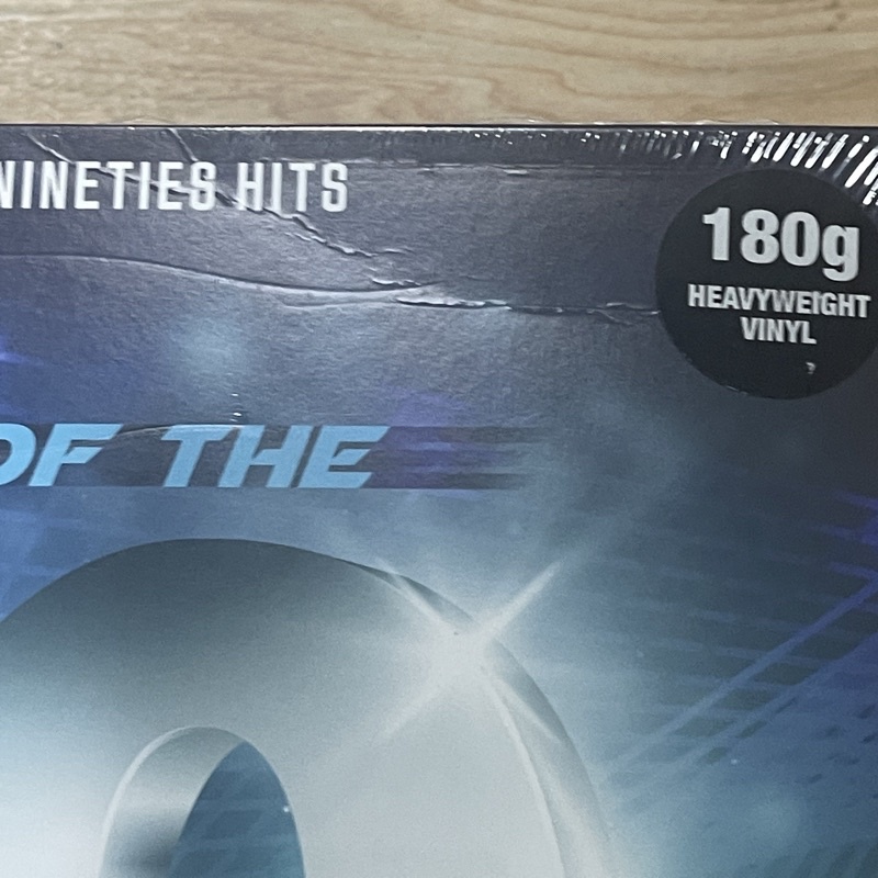 แผ่นเสียง Hits of The 90s – 12 Kickin' Nineties Hits ,Vinyl, LP, Compilation แผ่นมือหนึ่ง ซีล **ปกมีรอยพับ