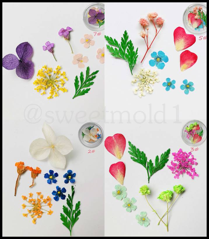 ดอกไม้แห้งตกแต่งสบู่Diy ต่อ1ชิ้น