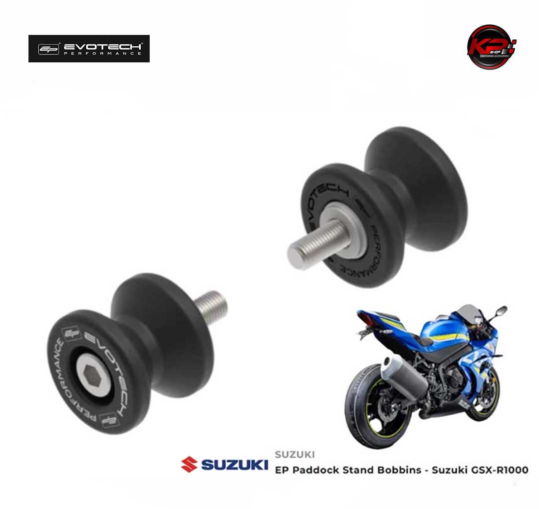 สปูนยกรถ Evotech Paddock Stand Bobbins - Suzuki GSX-R1000 (2017-2022)