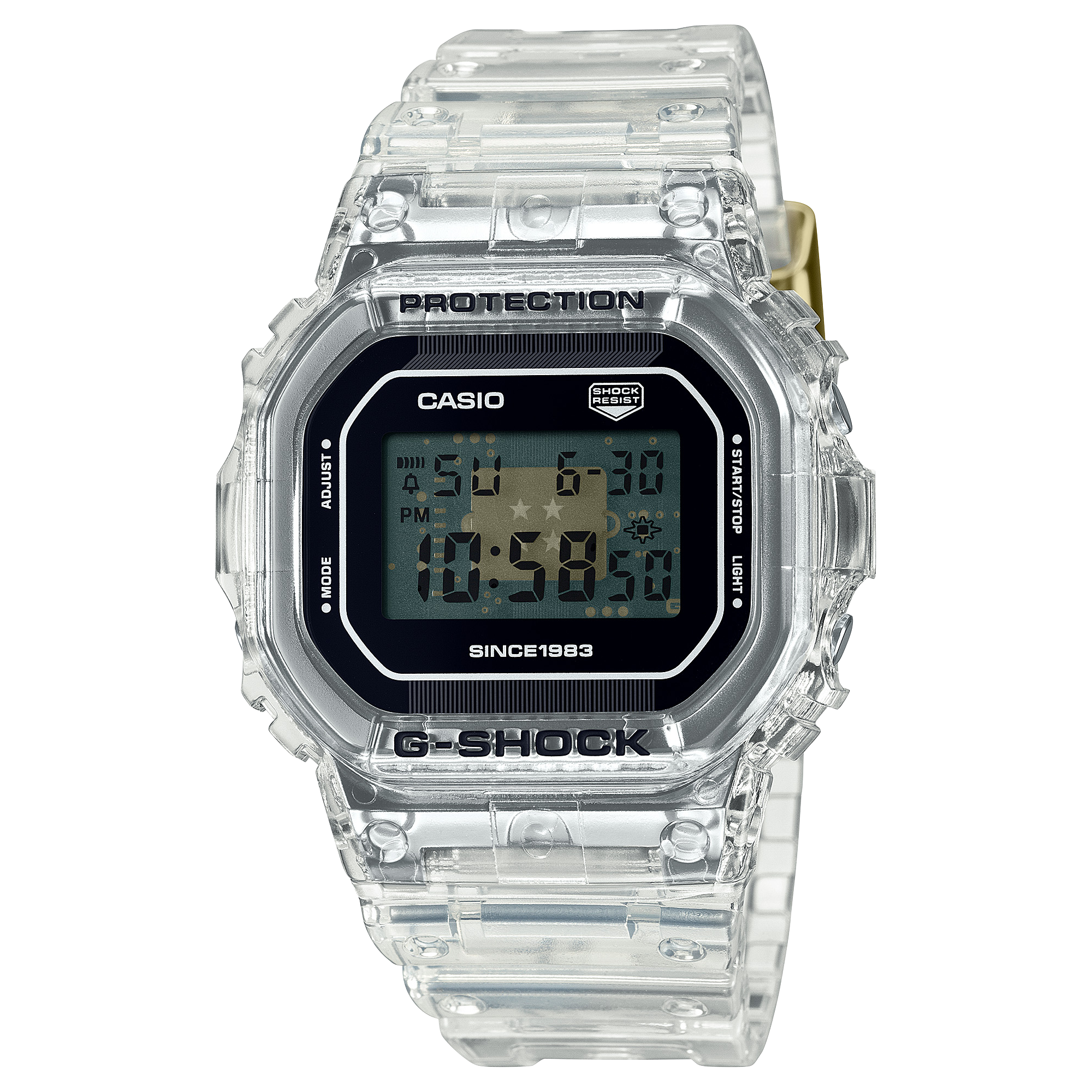 DW-5040RX-7 | ดิจิตอลมาตรฐาน | ซีรีส์ 5000 | G-SHOCK | นาฬิกา | CASIO (ฉลองการครบรอบ 40 ปีของ G-SHOCK CLEAR REMIX)