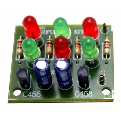 ชุดลงปริ้นแล้วFA133วงจรไฟดิสโก้LED6ดวง(ยังไม่ประกอบลง PCBแล้ว)