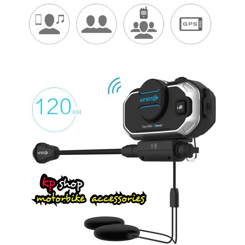 บูลทูธติดหมวก vimoto v8