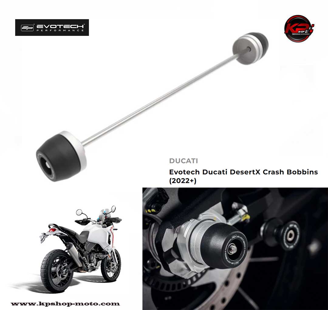 กันล้มหลัง Evotech Rear Spindle Bobbins - Ducati DesertX (2022+)