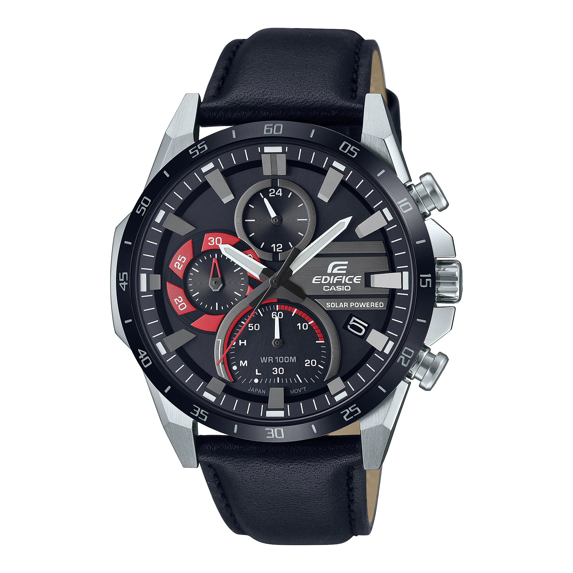 EQS-940BL-1AV | โครโนกราฟพลังงานแสงอาทิตย์ | นาฬิกา | CASIO