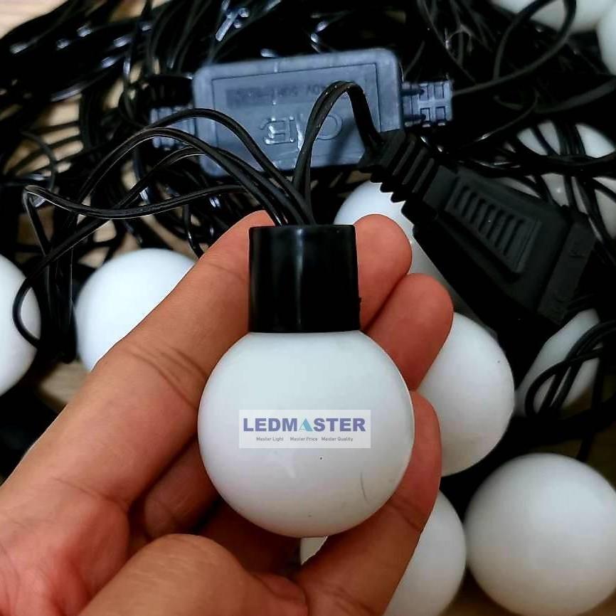 ไฟประดับตกเเต่ง ไฟเส้น led หลอดปิงปองทรงกลม จำนวน 20 หัว ความยาว 6 เมตร ( หลอดขนาดใหญ่กว่าไฟเชอรี่ครับ )สายดำ เเสงสีรวม (เเดง น้ำเงิน เหลือง เขียว)ใช้สำหรับเป็นไฟเเฟนซีประดับอาคาร สถานที่ ตกเเต่งสวน งานปีใหม่ งานลอยกระทง ไฟประดับห้อง ไฟตกเเต่ง led ไฟเส้น