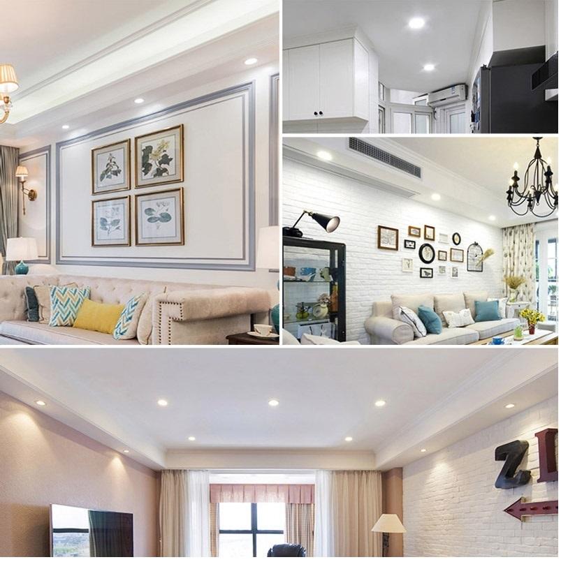 X3 สุดคุ้ม !! เเพ็ค 3 ชิ้น LED DOWNLIGHT 3W โคมไฟดาว์นไลท์ โคมไฟตกเเต่งเพดาน โคมไฟฝังฝ้า โคมไฟส่องเฉพาะจุด 3W เเสงขาว รุ่นขอบเงิน พร้อมหม้อเเปลง ติดตั้งใช้งานได้ทันที จำนวน 3 ชิ้น