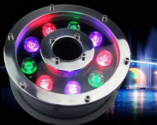 ✅งานสเปค ราคาผู้ผลิต💦ไฟใต้น้ำ led เเบบวงแหวนโดนัท สเเตนเลสเเท้ 12V เเสงขาว warm สลับสีRGB ไฟใต้น้ำบ่อปลา ไฟน้ำพุ สระว่ายน้ำ