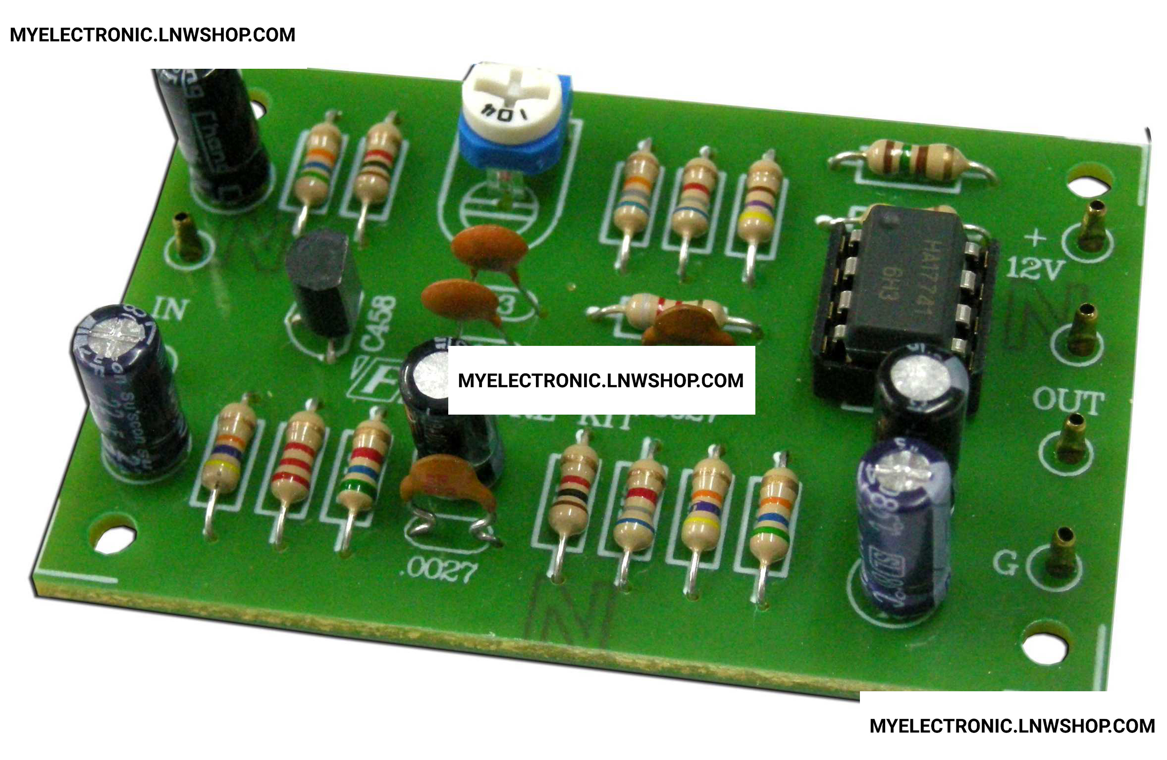 ชุดคิทFK642วงจรเพิ่มเสียงทุ้มไอซีโมโน(ยังไม่ประกอบลงPCB)