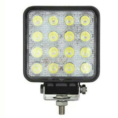 ไฟสปอร์ตไลท์ LED Work Lamp แบบเหลี่ยม 48W ขนาด 4 นิ้ว เเสงขาว เขียว เเดง น้ำเงิน