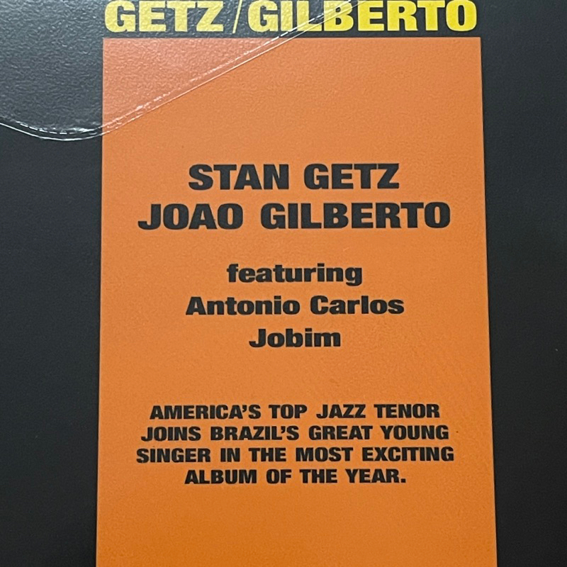 แผ่นเสียง Stan Getz - Getz / Gilberto , Vinyl, LP, Album, Reissue, ** Clear/Orange Splatter Vinyl แผ่นเสียงมือหนึ่ง ซีลเปิด