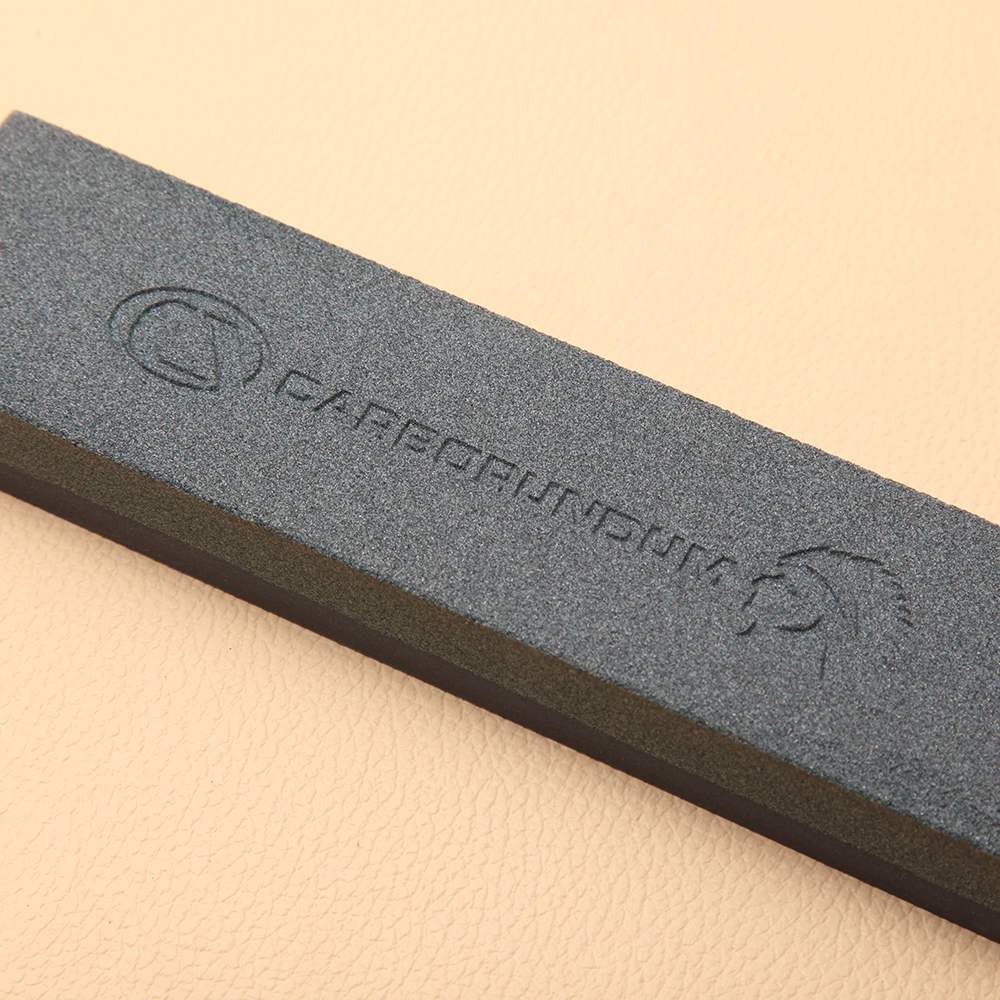 หินลับมีด A GENUINE CARBORUNDUM PRODUCT ของแท้สินค้านำเข้าสำหรับมีดทุกชนิดลับแล้วคมสมใจ เนื้อละเอียดและหยาบในอันเดียวยาว 20 ซม. 1 950 กรัม