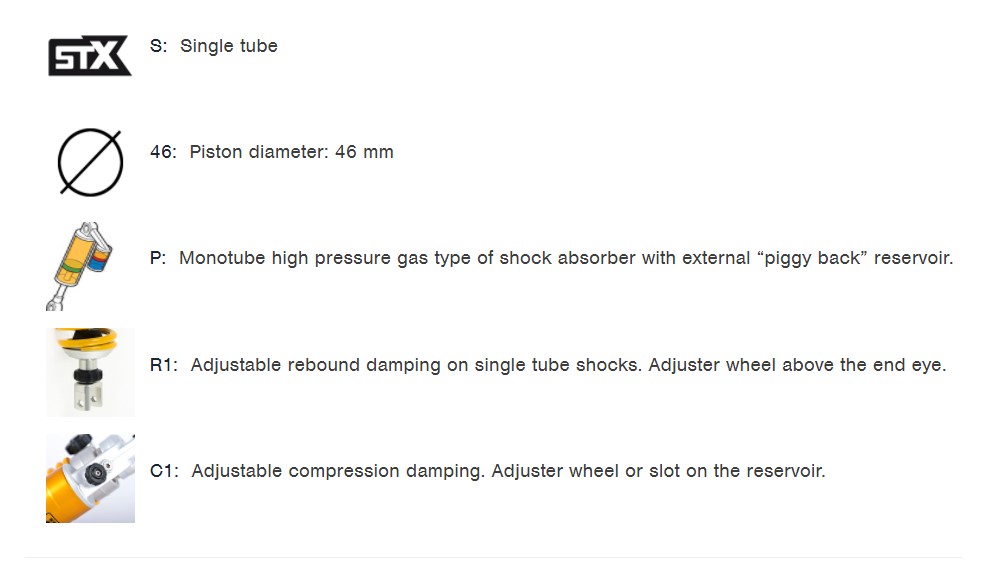 โช๊คอัพ OHLINS BM 850 FOR BMW G310GS