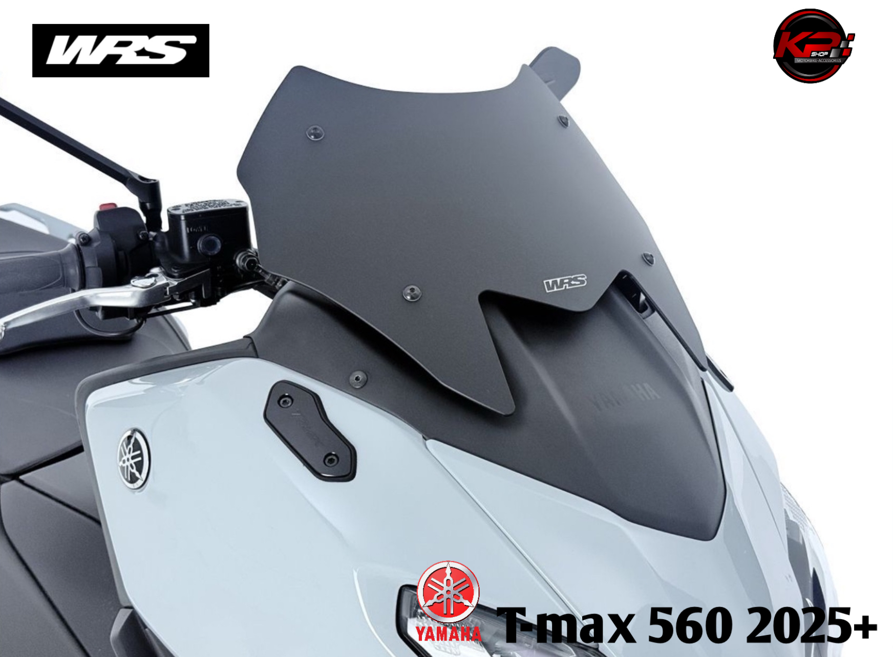 ชิวหน้า WRS SPORT FOR YAMAHA T-MAX 560 2025+ (black & smoke)