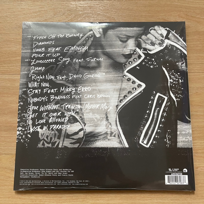 แผ่นเสียง Rihana Unapologetic , 2 x Vinyl, LP, Album, Reissue, Repress, 180 gram มือหนึ่ง ซีล