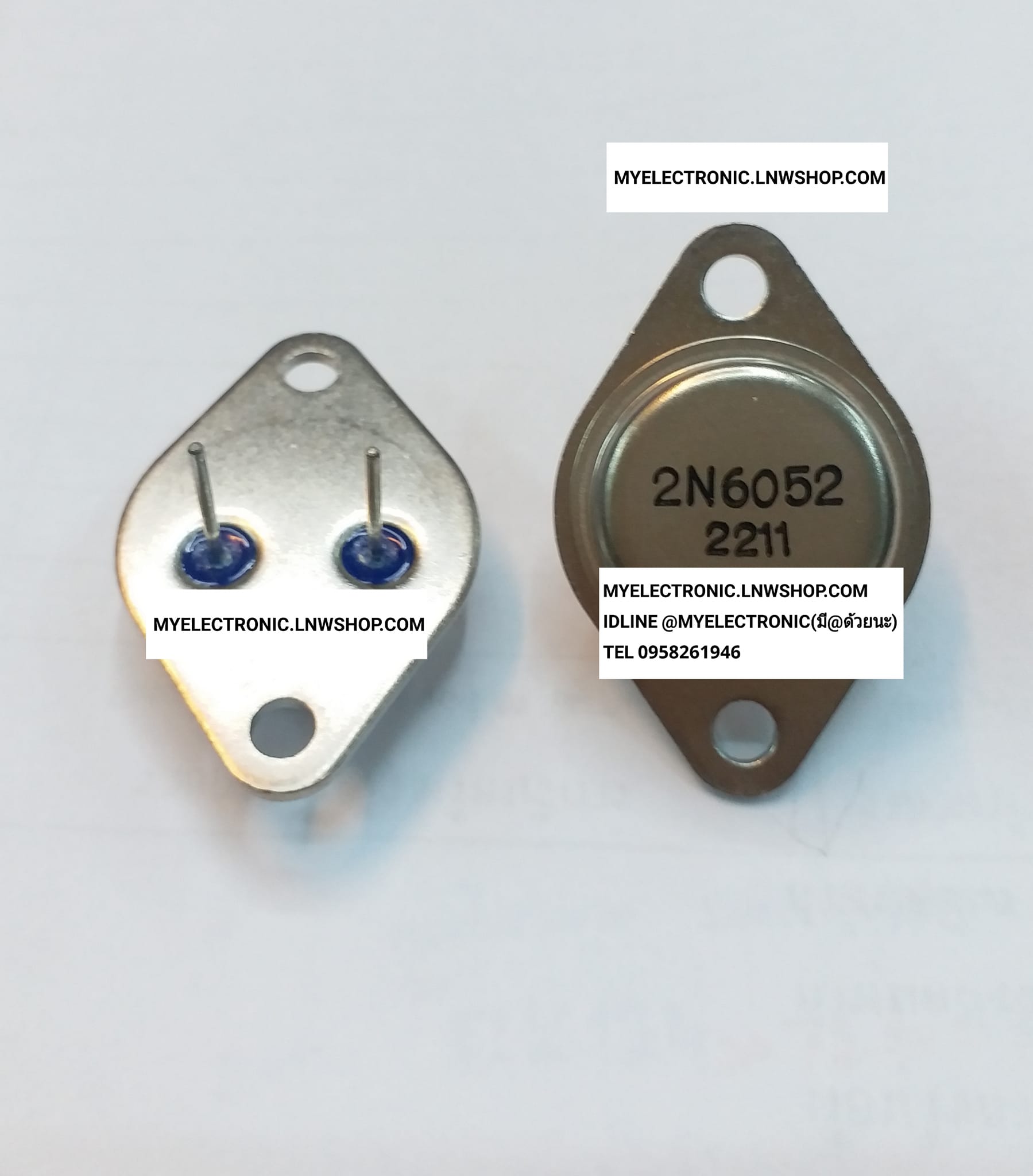 ขาย , 2N6052 , ทรานซิสเตอร์ , TRANSISTOR , ตัวถัง , TO-3 , จานบิน , ยี่ห้อ , ราคา , ตัวละ , . . . หน่วย , บาท
