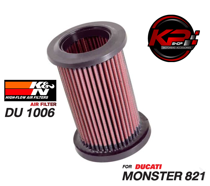 กรองอากาศ K&N DUCATI MONSTER 821 / HYPER 950 / SCRAMBLER (DU 1006)