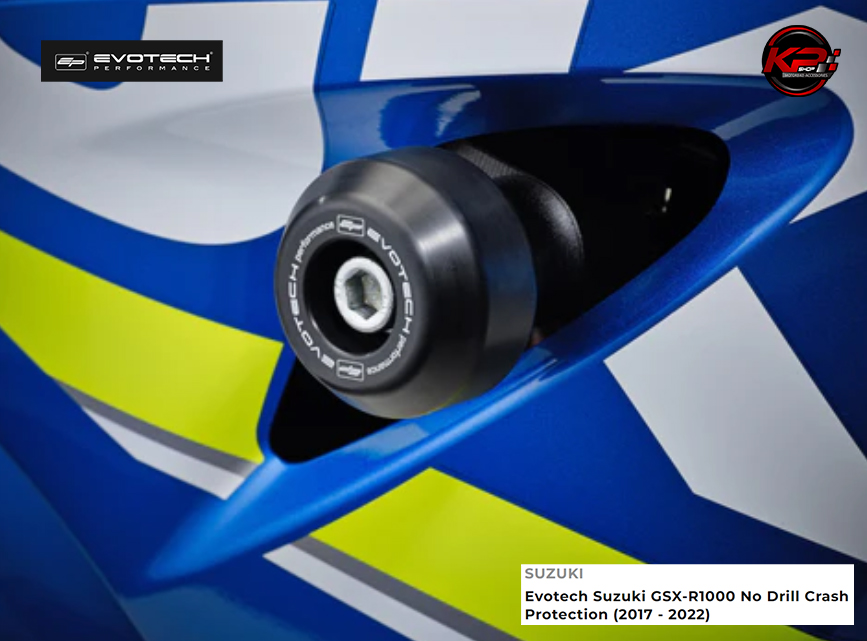กันล้มกลาง Evotech Suzuki GSX-R1000 No Drill Crash Protection (2017 - 2022)