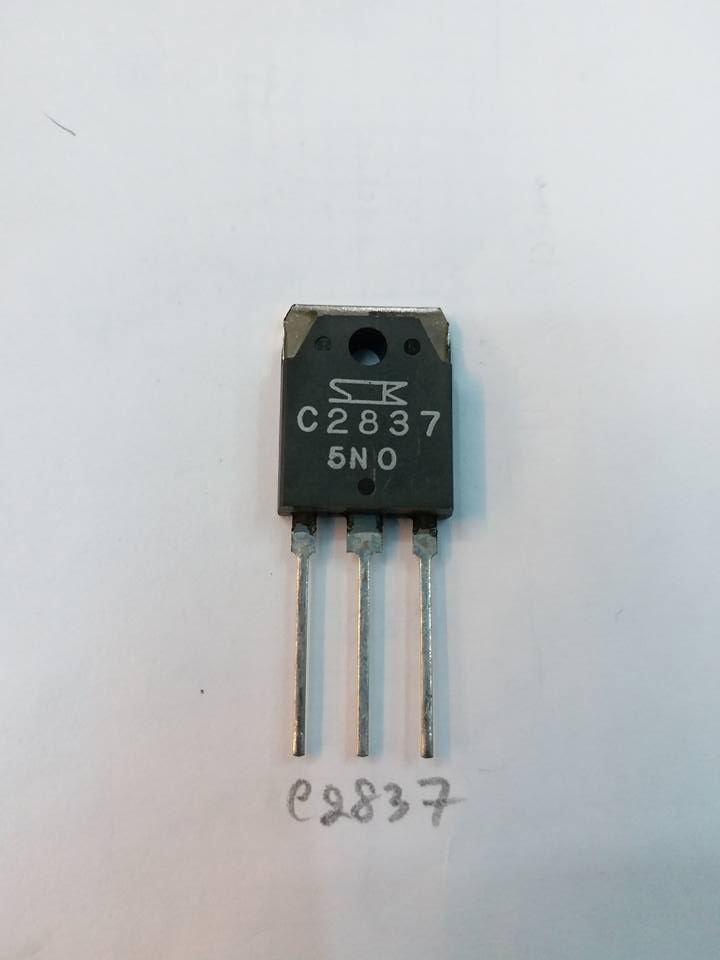2SC2837ขายเป็นคู่ตัวถังTO-247/TO-3Pยี้ห้อSANKENของแท้ทรานซิสเตอร์ขยายเสียงราคาตัวล่ะ