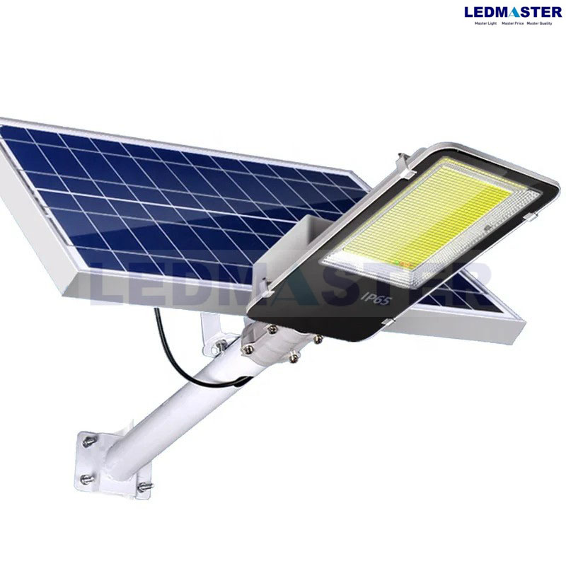 LED Street Solar Light ไฟถนนโซล่าเซลล์รุ่นแยกโคมแยกแผงสว่างสุด 10000W แสงขาว แถมมีรีโมทปรับสถานะไฟมีการรับประกันสินค้าจากทางร้าน
