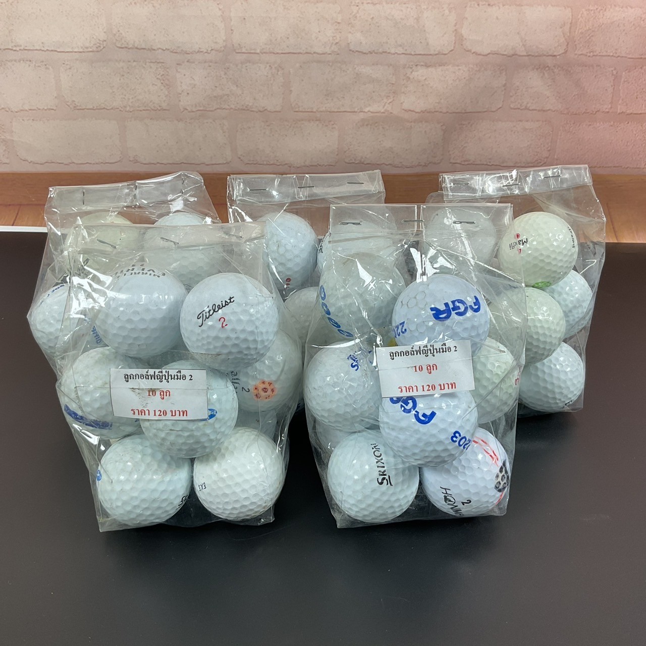 ลูกกอล์ฟญี่ปุ่นมือสอง เซ็ท 10 ลูก คละแบบ
