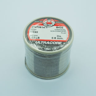 ตะกั่วบัดกรี0.8MM0.5LBเส้นผ่านศูนย์กลาง0.8มม0.5ปอนด์มีน้ำยาประสานในตัวราคาม้วนล่ะ หน่วย . . . . . บาท