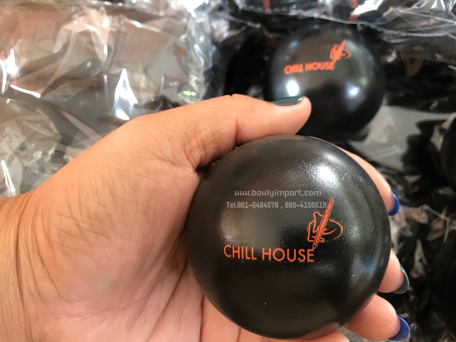 ผลิตลูกบอลบีบ บริหารมือ พร้อมโลโก้