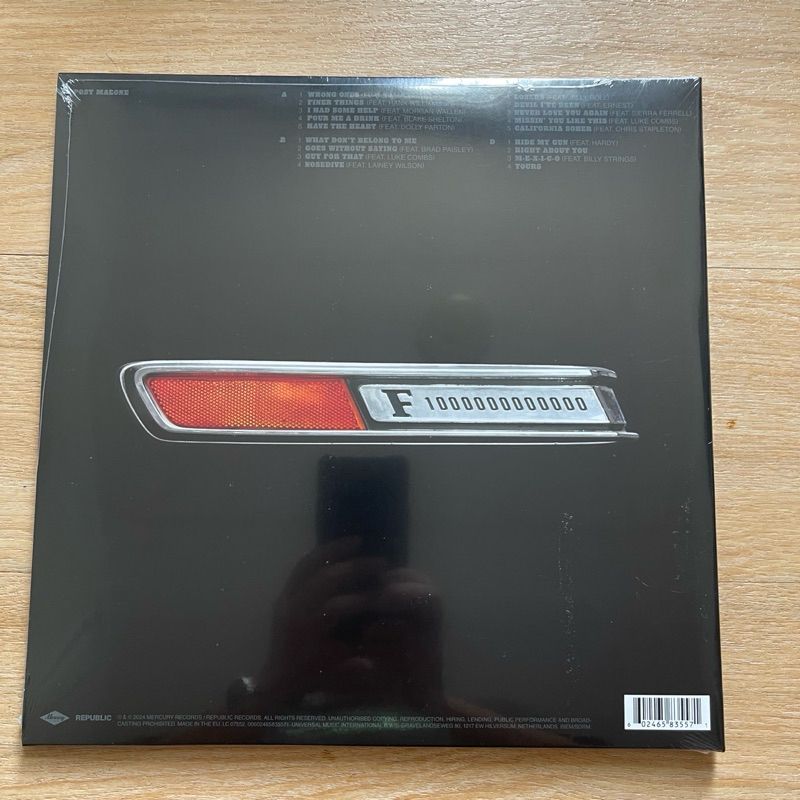 แผ่นเสียง Post Malone - F-1 Trillion , 2 x Vinyl, LP, Album ,EU มือหนึ่ง ซีล