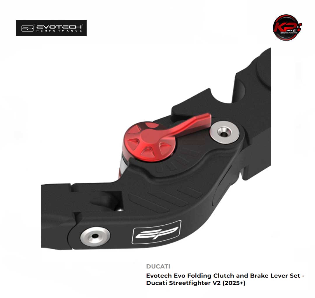 มือเบรค มือครัช Evotech Evo Folding Clutch and Brake Lever Set - Ducati Streetfighter V2 (2025+)