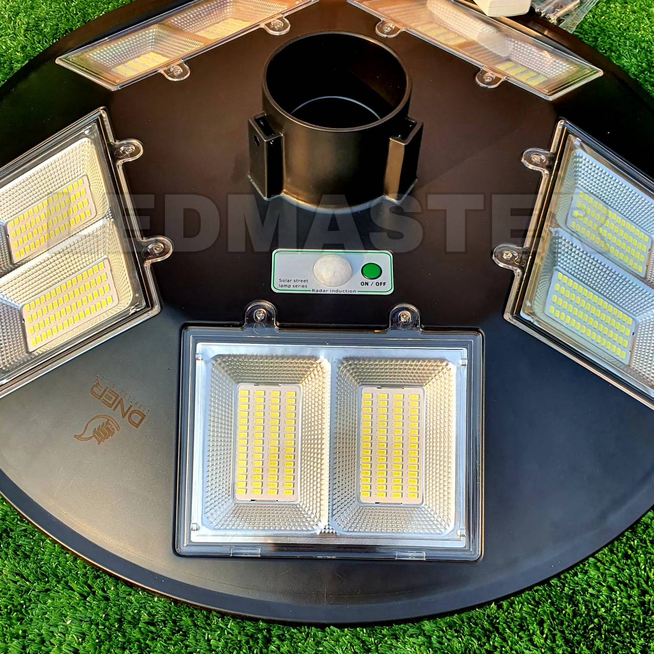 โคมไฟโซล่าเซลล์ UFO 10 ทิศทาง 5000 วัตต์ เเบตเตอรี่ 30000 mah (เเบต 4 ก้อน ตรงปก) เเสงขาว แสงขาว (ไม่รวมเสา) ไฟโซล่าเซลล์ ไฟทาง พลังงานแสงอาทิตย์