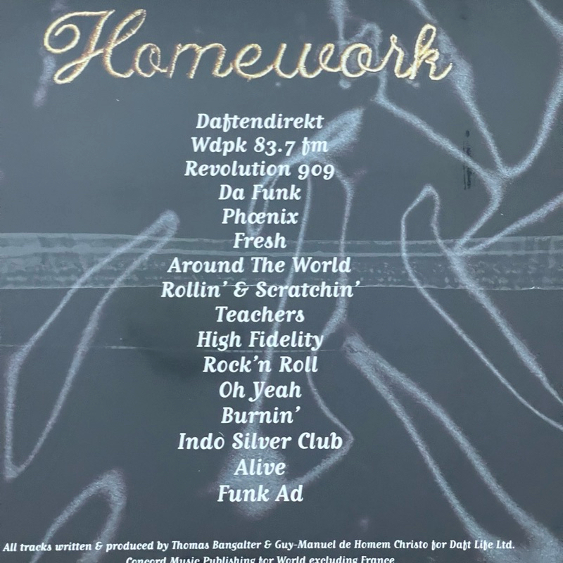 แผ่นเสียง Daft Punk Homework ,2 x Vinyl, LP, Reissue, Repress ,EU มือหนึ่ง ซีล