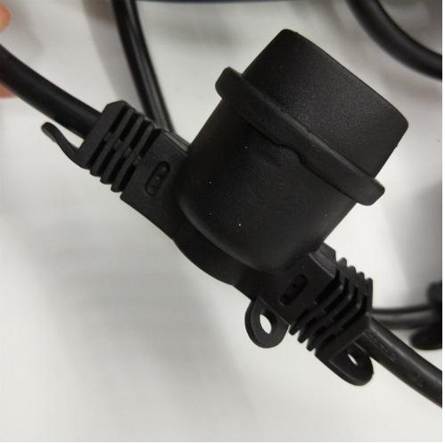 สายเเพรชุดหลอดไฟปิงปอง ยาว 10 เมตร/20 เมตร/50 เมตร/100 เมตร เกรดAAA งานมอก. ขั้ว E27 สายหนาสีดำกันน้ำ ใช้งานสะดวก สำหรับไฟประดับตกเเต่งสวน ไฟตกเเต่งปีใหม่ ไฟคริสมาส งานเเต่ง ร้านอาหาร เทศกาลต่างๆ ลอยกระทง (เฉพาะสายไฟเเพร) - ฟรี ปลั๊กตัวผู้ ตัวเมีย กันน้ำ