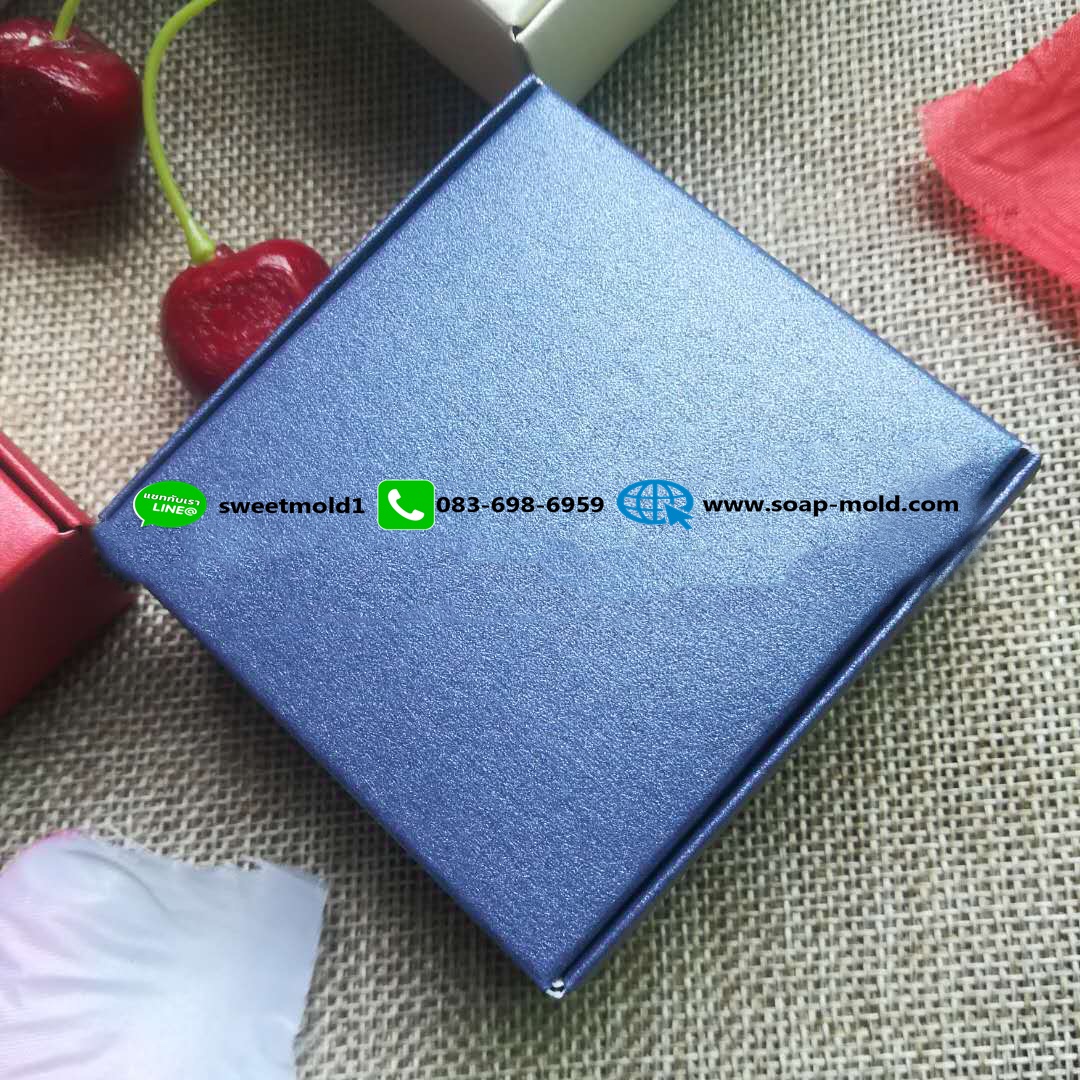 กล่องพับกระดาษสี่เหลี่ยมสีสันสดใส มีให้เลือกขนาดและสี (แพ็ค50ชิ้น)