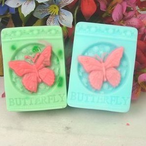 แม่พิมพ์สบู่ซิลิโคน รูปผีเสื้อ 85g