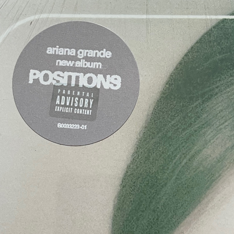 แผ่นเสียง Ariana Grande – Positions **Coke Bottle Clear vinyl ,Canada แผ่นเสียงมือหนึ่ง ซีล