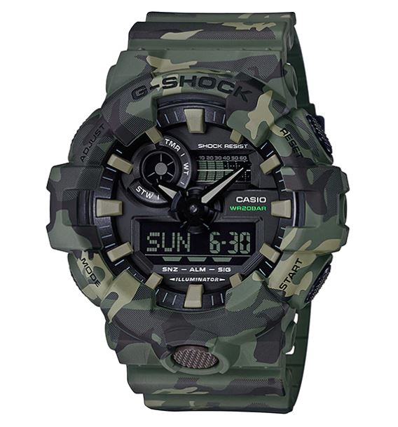 Casio G-Shock GA-700CM Camouflage Series รุ่น GA-700CM-3A