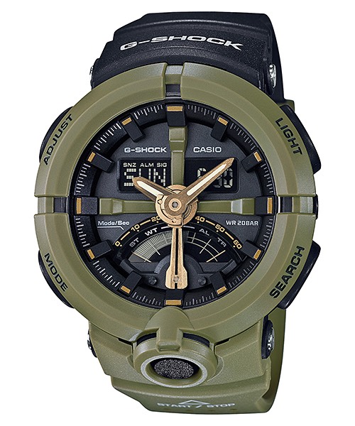 Casio G-Shock GA-500P Punching pattern series รุ่น GA-500P-3A