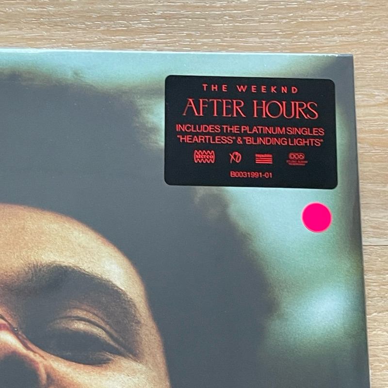 แผ่นเสียง The Weeknd – After Hours *Limited Edition, Clear w/ Red [Blood] Splatter ,2 x Vinyl, LP, Album, มือหนึ่ง ซีล