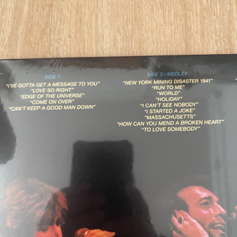 แผ่นเสียง Bee Gees – Here At Last - Bee Gees Live, 2 × Vinyl, LP, Album, Reissue,EU แผ่นเสียงมือหนึ่ง ซีล