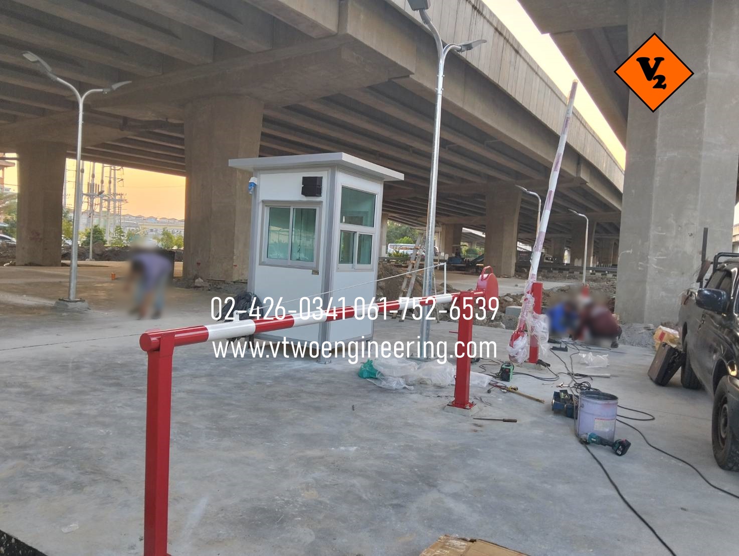 ไม้กั้นทาง ไม้กั้นรถยนต์ ไม้กระดก NO.3