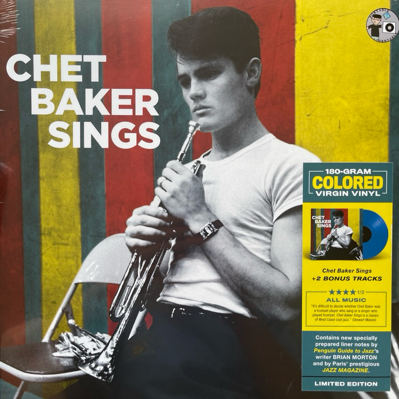 แผ่นเสียง Chet Baker Sings , Vinyl, LP, Album, Limited Edition, Blue Vinyl, 180g มือหนึ่ง ซีล