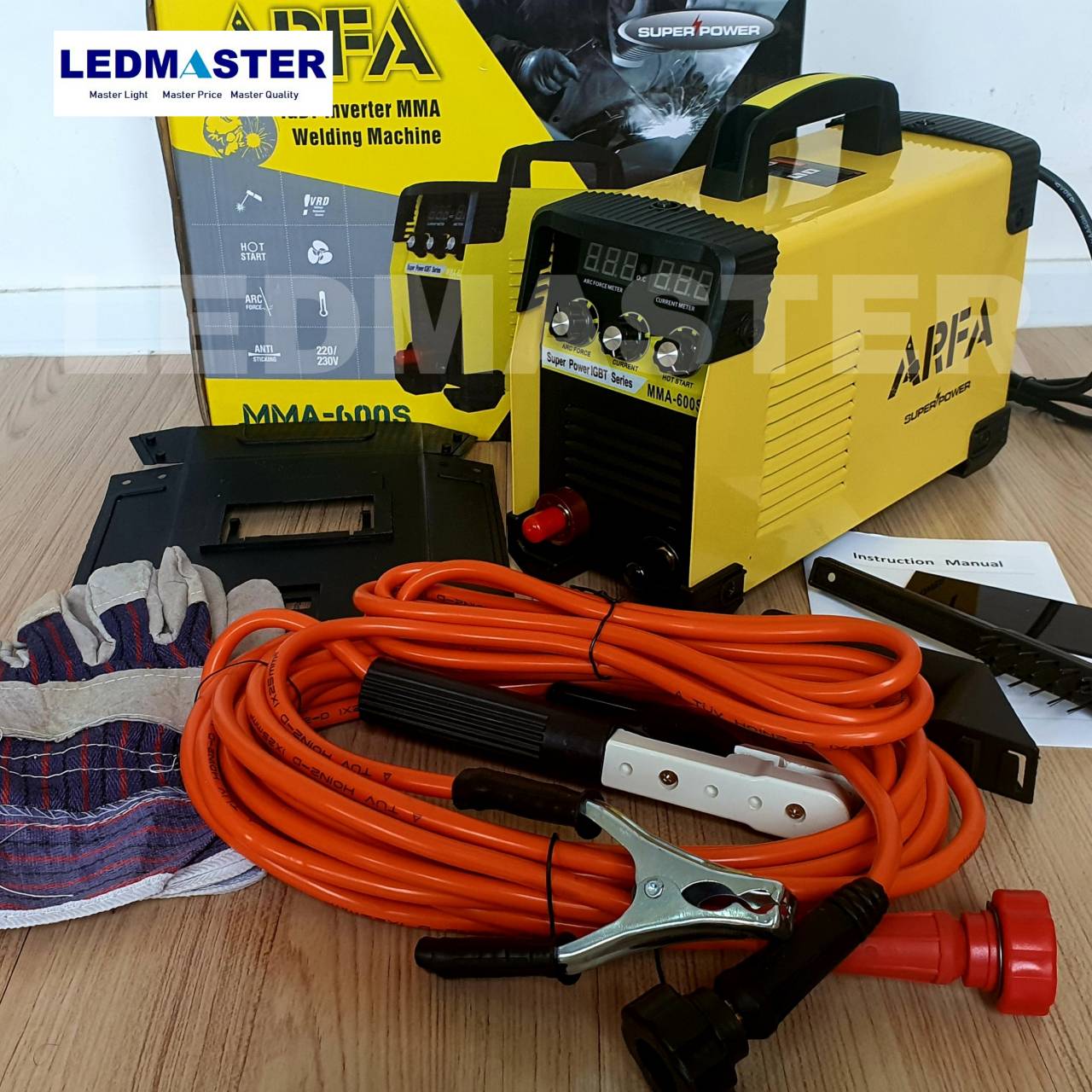 ตู้เชื่อมอินเวอร์เตอร์ MMA-600 แอมป์ AFRA รุ่น 3 ปุ่มปรับ พร้อมอุปกรณ์ครบชุด / เครื่องเชื่อมอินเวอร์เตอร์ เครื่องเชื่อมไฟฟ้า inverter ตู้เชื่อมไฟฟ้าอินเวอร์เตอร์