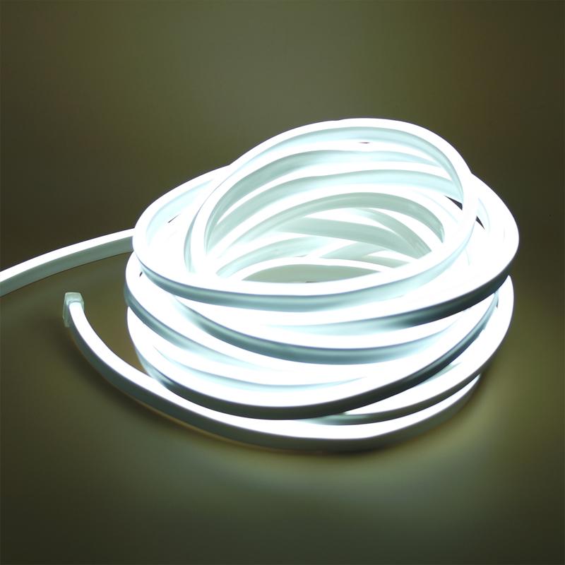 [ฟรี !ปลั๊กหัวจ่าย 3 เส้น] LED Neon Flex ม้วน 50 เมตร ไฟเส้น led นีออนเฟล็กซ์ ไฟแอลอีดีนีออนดัด สามารถ ตัด ดัด โค้ง งอ ตกเเต่ง ได้ตามต้องการ AC220V เหมาะกับการเดินไฟซ่อนฝ้า แต่งภายในและภายนอกสถานที่ -แสงขาว ม้วนยาว 50 เมตร