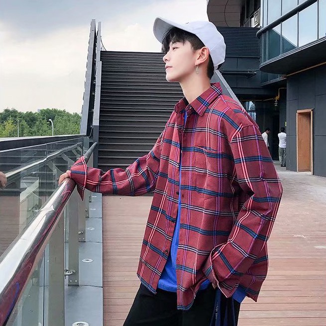 ✅ ลดล้างสต๊อค (S13 ลายสก๊อตคริสต์มาส) เสื้อเชิ้ตแขนยาว Shirt แฟชั่น เสื้อเที่ยว M L XL XXL 2XL สวยๆ