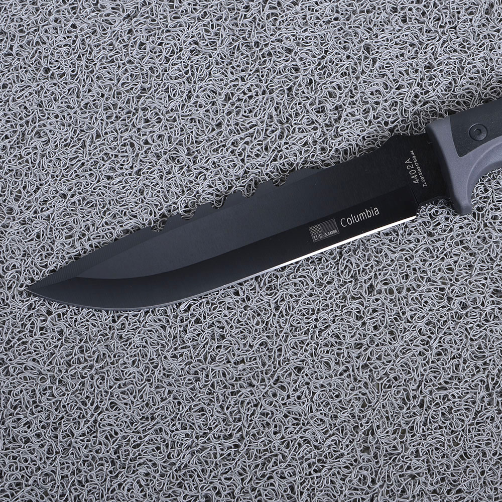 CB-4402A มีดเดินป่า มีดแคมปิ้ง Columbia Black Blade ใบมีดสแตนเลสเคลือบดำมีดรวมด้าม 12.5 นิ้ว. 1 430 กรัม black 12.5 inch