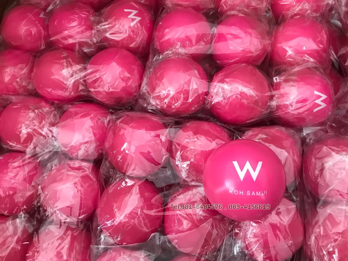 ผลิตลูกบอลบีบ บริหารมือ พร้อมโลโก้