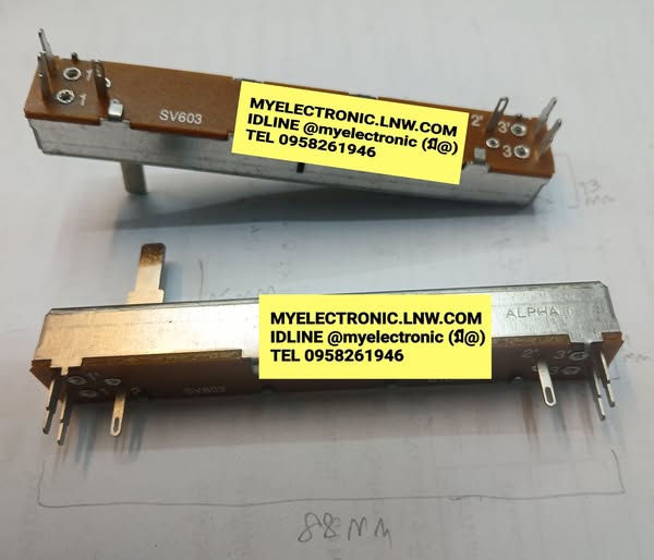 ขาย โวลุ่มสไลด์B10K6ขา ตัวยาว88มม.แกนยาว15มม.ตัวกว้าง13มม.ตัวสูง11มม. VR SLIDE 10KA โวลุ่มสไลด์ วอลลุ่ม สไลด์ B10K 10KA 6ขา สเตอริโอ STERIO โวลุ่มสไลด์10K6ขา ราคา ตัวละ . . . . หน่วย บาท