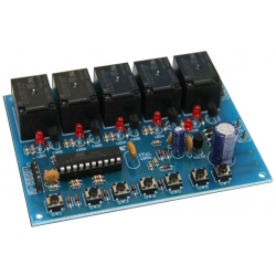 ชุดลงปริ้นMAXXTRONIC MXA076 สวิตซ์ไฟเอนกประสงค์5ช่อง